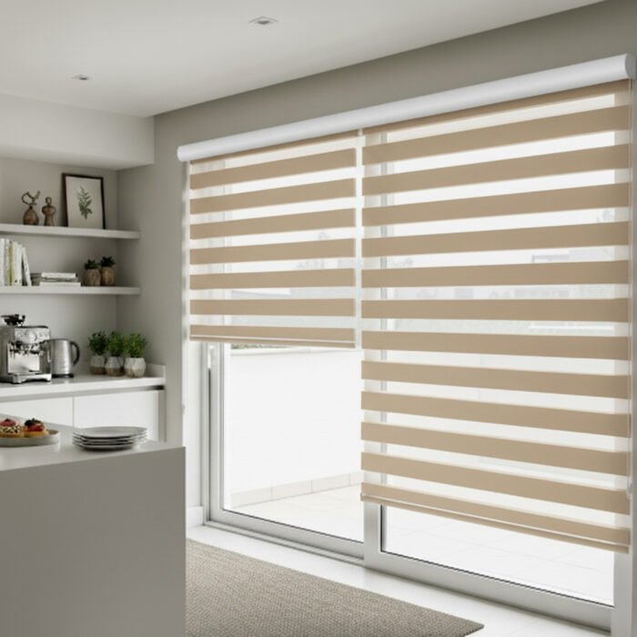 Zebra Persiana Rolo Dupla Porta Janela